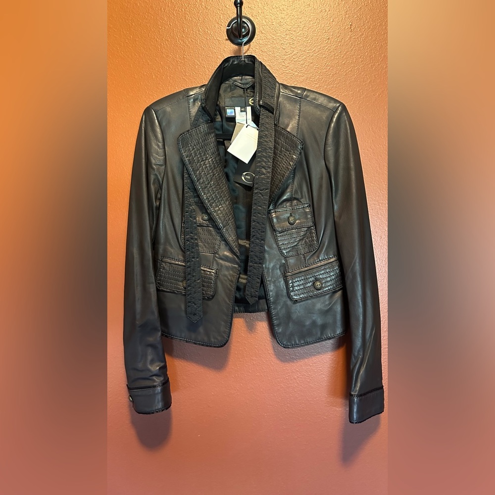 New with Tags Cavalli leather jacket